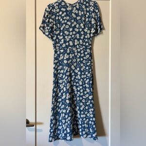 Reformation Elegant Blue Dress
